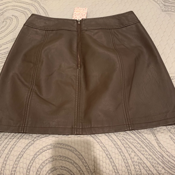 Free People leather skirt - Picture 2 of 3